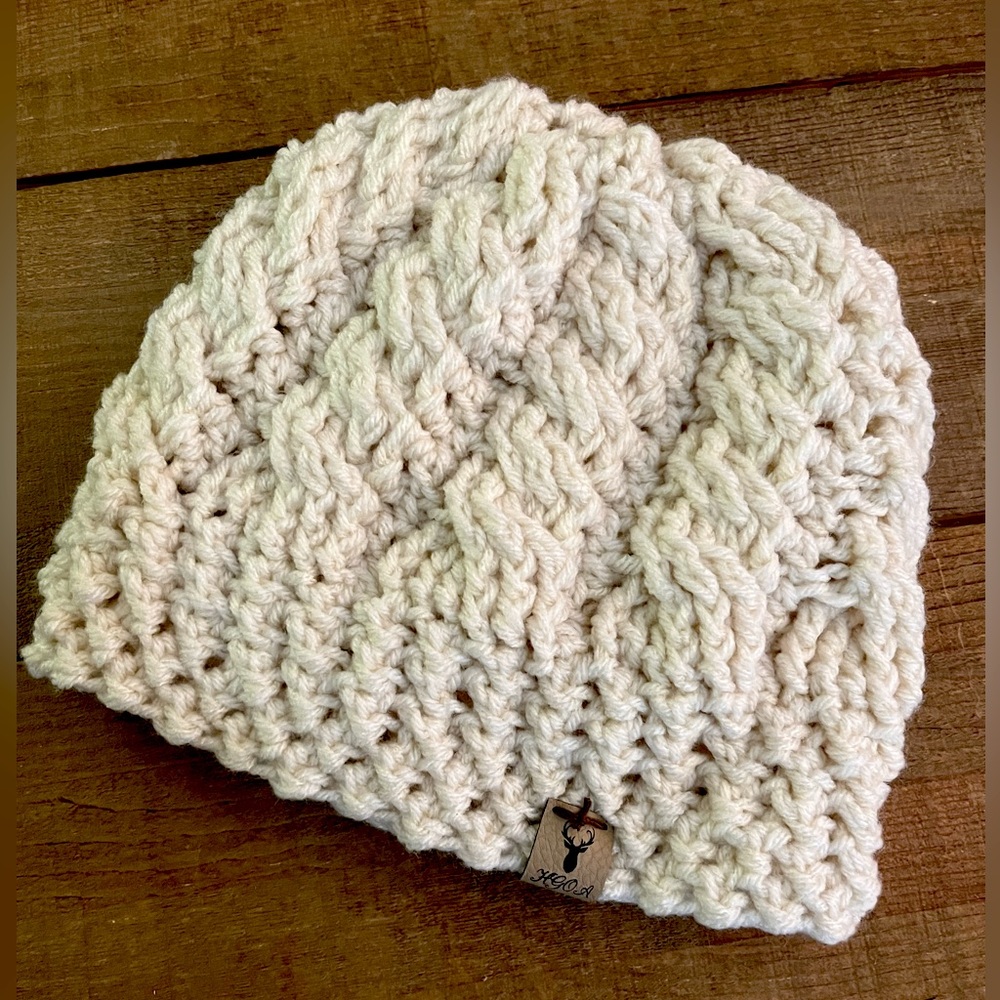 Wheat cream beanie cap